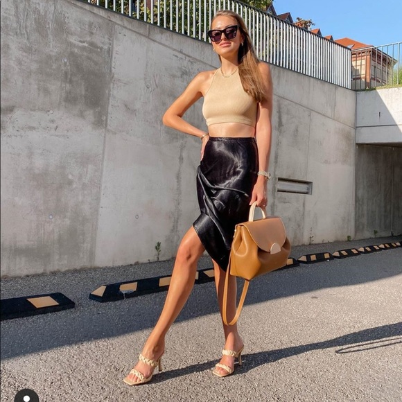 Zara satin effect midi skirt - Picture 9 of 16